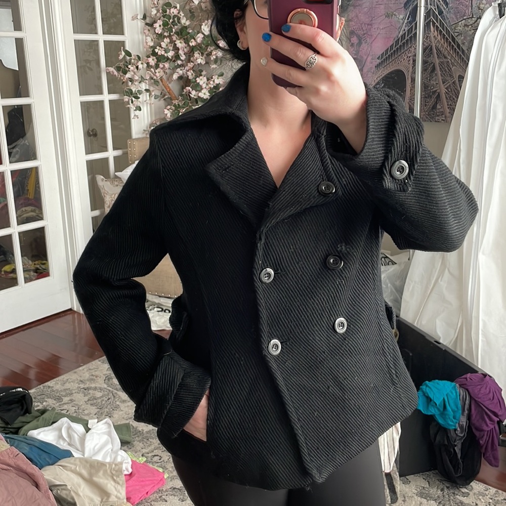 Heavy weight wool peacoat